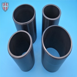 Ceramic Tubes Suppliers Polished High Wear Resistance Black Silicon Nitride Ceramic Tube