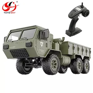 FY004A 1/16 2.4G 6WD 15km/h比例リモートコントロールRCおもちゃ車陸軍ミリタリーブラッシュドトラックRTRオプションの30WWifi FPVカメラ