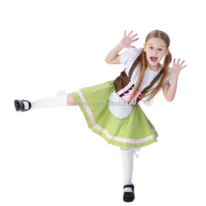 Kids Girls Oktoberfest Fancy Dress Heidi German <strong>Children</strong> Beer Maid Costume <strong>Bavarian</strong> Dirndl Dress