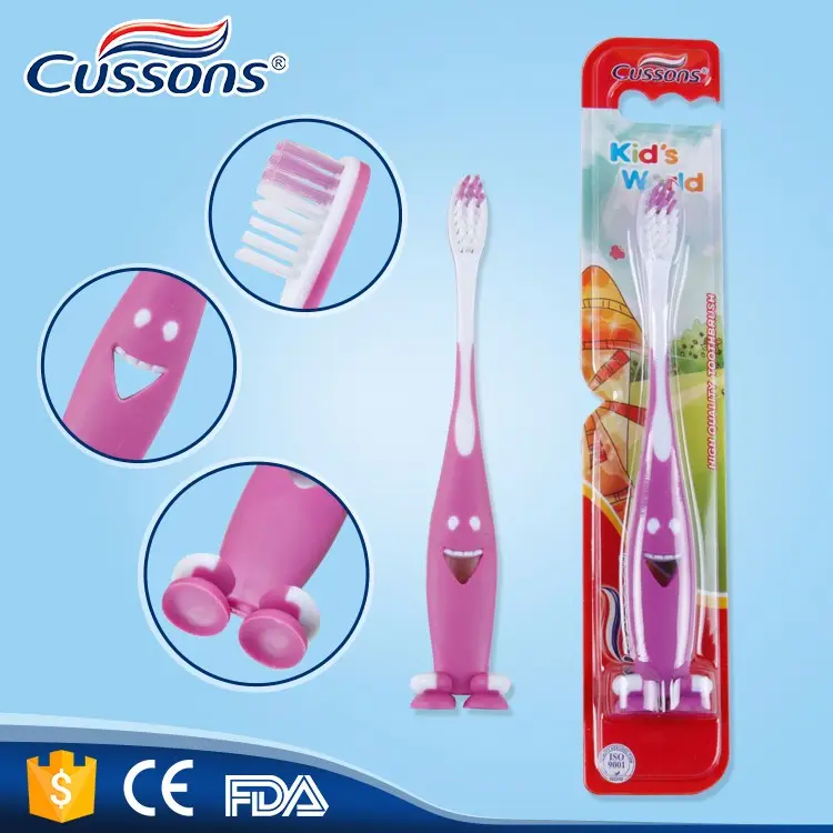 子供向けのキュートなデザインの歯ブラシノベルティ歯ブラシを工場で販売