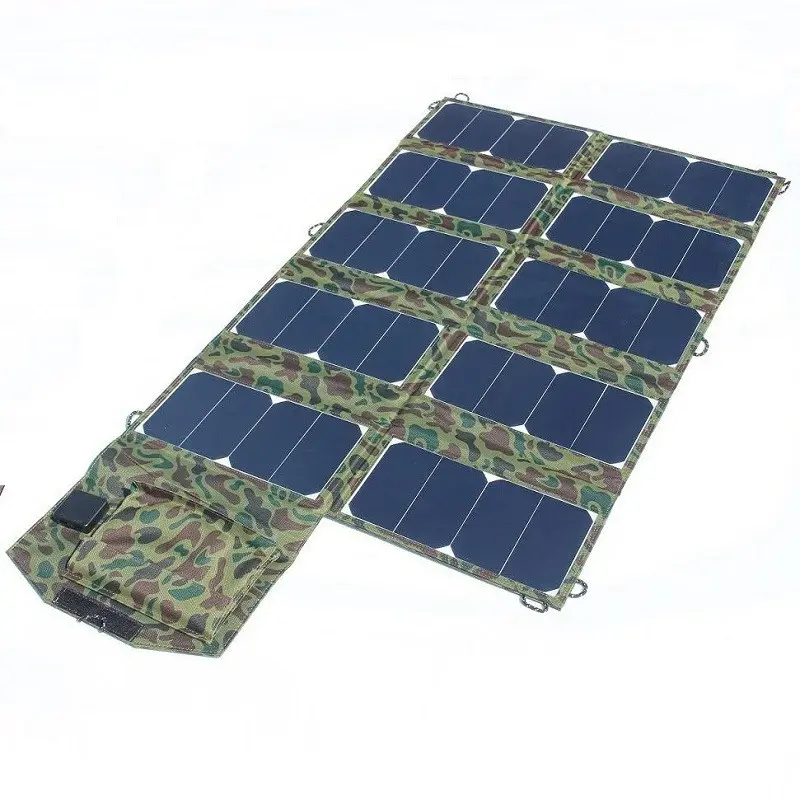 Sunpower שמש תאי 64 ואט ירוק כוח מתקפל פנל סולארי מטען USB הכפול 5 V + DC18V פלט אור משקל פנל סולארי