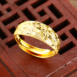 Design semplice gioielli da uomo e da donna anelli da uomo, anelli in oro gioielli da donna, 24K arabia saudita anello di nozze