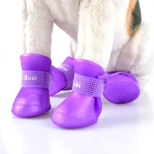 Gel de sílice zapato impermeable perro gato mascota anti-derrape converse zapatos para perros