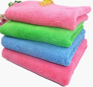 Professional Design Coral Fleece Hand Towel Microfiber Cleaning Towel For Kitchen Washcloth