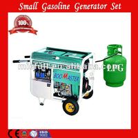 LPG 발전기 세트. lpg 휴대용 발전기 6000 와트 CE ISO SONCAP