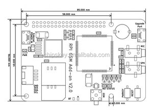 Scheda di espansione #18 i068 <span class=keywords><strong>SIM800</strong></span> con funzione gsm/gprs SMS per <span class=keywords><strong>Raspberry</strong></span> <span class=keywords><strong>PI</strong></span> - Product Image 3