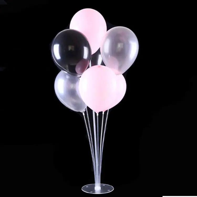 Party wedding foil balloons support sticks and cups with base balloon stand