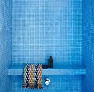 Durable et résistant à l'eau vibrant <span class=keywords><strong>bleu</strong></span> carreaux de mosaïque pour salle de <span class=keywords><strong>douche</strong></span> - Product Image 1
