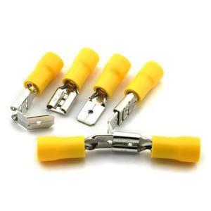 Hampool 12-10 AWG Vàng PVC Lạnh Pre-cách Điện Emi Xúc Xắc Trở Lại Spade Mối Nối Nhanh Nam Nữ Thiết Bị Đầu Cuối - Product Image 5