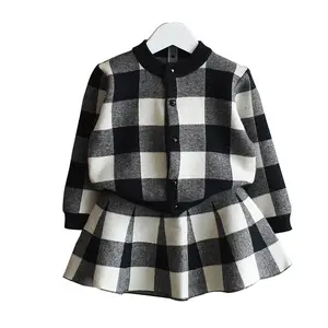 Vestido de manga larga para otoño de niña, ropa de boutique para niño, vestido para bebé