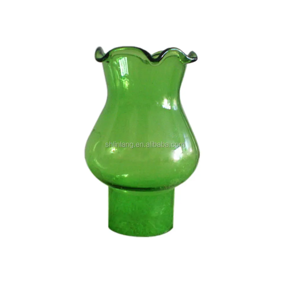 Linlang Shanghai Small Colored oil lamp chimney glass oil lamp shade