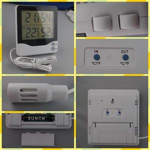 방/뜰을 만드는 디지털 온도계 습도계를 위한 디지털 습도계 온도계 - Product Image 4