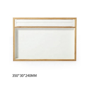 DIGU Dụng Cụ Trưng Bày Trang Sức Quầy Ngọc Bích Bằng Gỗ Rắn Tre Mới Khay Trưng Bày Trang Sức Bằng Da PU + Tre Lớn - Product Image 6