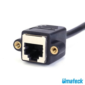 Cavo di prolunga per montaggio a pannello da 0.3m 26AWG <span class=keywords><strong>Cat</strong></span> 5e FTP RJ45 Ethernet maschio a femmina - Product Image 5