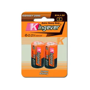 Kingever סוללה r14 סוללה 1.5v סוללה