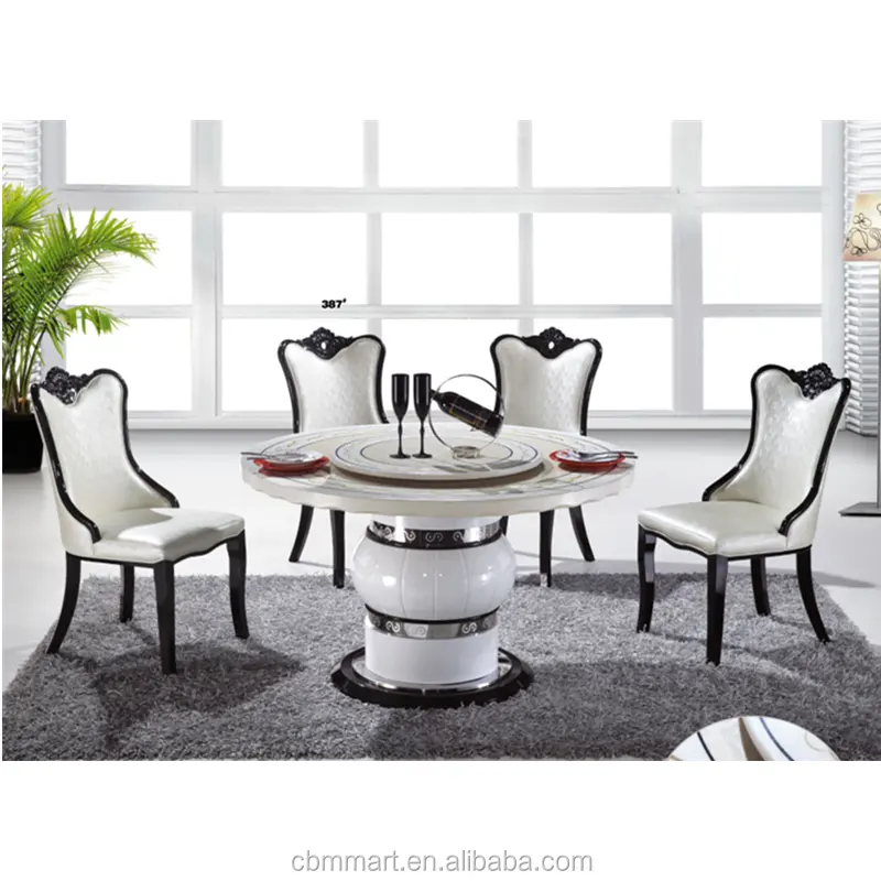 made in China modern marble round dining table