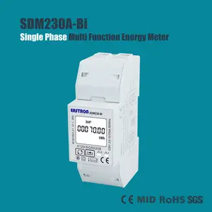 SDM230Bi Single Phase Bi-directional Energy Meter, kWh/ W Meter, Power Meter, Energy Analyzer, Resettable,110V 220V 230V