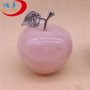 2025 natale/san valentino/regali di nozze belle rocce di gioielli curative di mela di quarzo rosa - Product Image 1