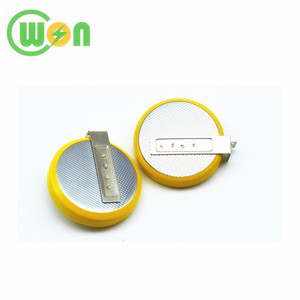 Botón de litio de la batería de <span class=keywords><strong>CR2450</strong></span> 3 V <span class=keywords><strong>CR2450</strong></span> con lengüetas de soldadura de pin personalizado etiqueta - Product Image 3