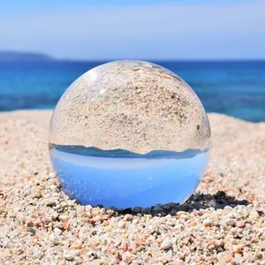 Esfera de cristal fengshui, K9 bola de cristal, 80mm, transparente, buena calidad