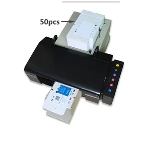 PVC id card printer for epson L800 of 51pcs Cd/pvc card trays with CE certification