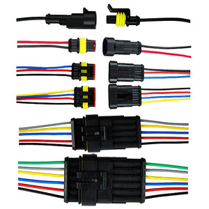 Conector de cable eléctrico impermeable para coche, conector sellado automático de 1, 2, <span class=keywords><strong>3</strong></span>, 4, 5, 6 pines - Product Image 3
