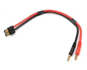 Steker Konektor TRX Ke Colokan Pisang 4Mm Kabel Adaptor Timbal Isi Daya Baterai 12awg 30Cm
