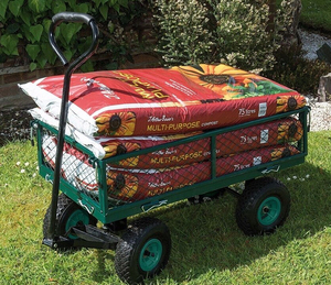 स्टील जाल माली बागवानी पहिएदार ट्राली गाड़ी ट्राली - Product Image 4