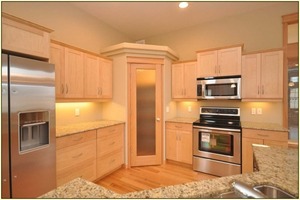 2021 Hangzhou Vermont <strong>Ready</strong> <strong>Made</strong> <strong>Kitchen</strong> Pantry <strong>Cupboards</strong> From China Cabinet Factory