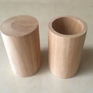 Boîte en bois et bambou personnalisé, tube rond en bambou