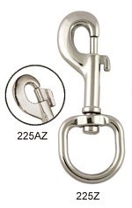 ตะขอเกี่ยวสายจูงสุนัขแบบหล่อขึ้นรูปด้วยโลหะผสมสังกะสีเกรดอุตสาหกรรม 225Z/225AZ ทนทานสำหรับการพาเดินเล่นและการฝึก ผลิตในไต้หวัน - Product Image 2