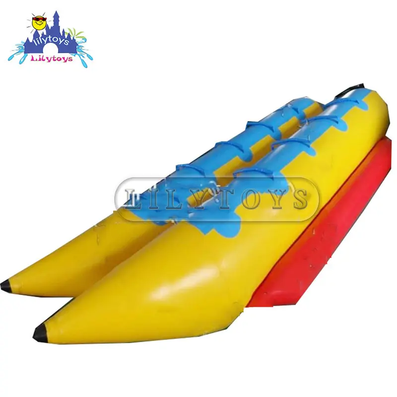 sea aqua park inflatable water banana floating boat for sale