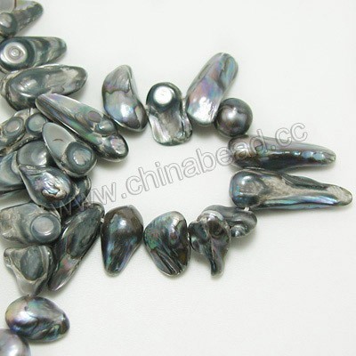 Naturel d'eau douce perle baroque, Perle baroque perles AAA de perles pour fabrication de collier