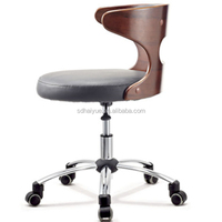 Offre Spéciale de bureau à cadre en bois d'ordinateur en cuir noir HY2010