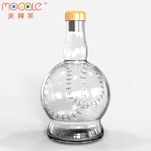 Bóng Chày Loạt 500Ml Squabby Glass Chai Rượu <span class=keywords><strong>Vodka</strong></span> Whiskey Chai - Product Image 1