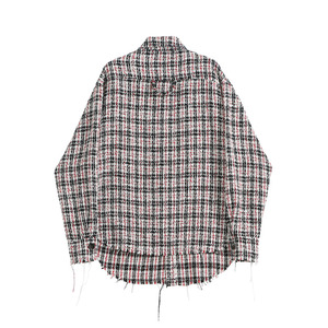 Camicie Eleganti da Donna in Tweed a Maniche Lunghe con Taglio Speciale, Bluse Invernali Eleganti da Fornitore Cinese di Abbigliamento - Product Image 2