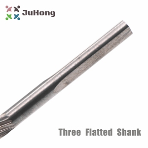 3mm (1/8 ") <span class=keywords><strong>super</strong></span> duro de carburo sólido cortador de Rotary Burr de acero al carbono broca de Taladro neumático poco parche macho de carburo de escariador - Product Image 3