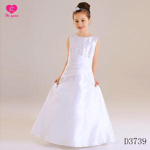Robe de première communion blanche avec boléro D3739 - Product Image 3