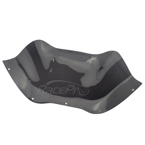 Racepro Klock Werks 12 "Flare motocicleta doble burbuja parabrisas para Harley Road Glide modelos 1998-2013 - Product Image 5