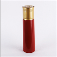 Venta caliente 12 calibre de acero inoxidable de doble pared frasco de vacío tiro pistola conchas térmica botella de agua bala pistola personalizado