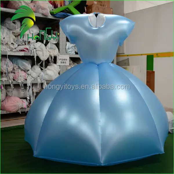 Party Girl 's Inflatable Dress , inflatable PVC Skirt for Adult