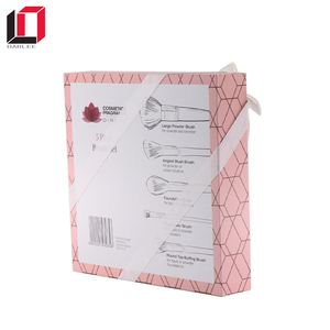 Stampati personalizzati spazzola cosmetico di trucco scatola di imballaggio con finestra trasparente - Product Image 6