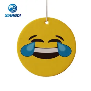 Choices Customizable Eco-friendly Cardboard Freshener Shaped Hanging Car Perfume Paper Air Fresheners Round Rubber Coasters