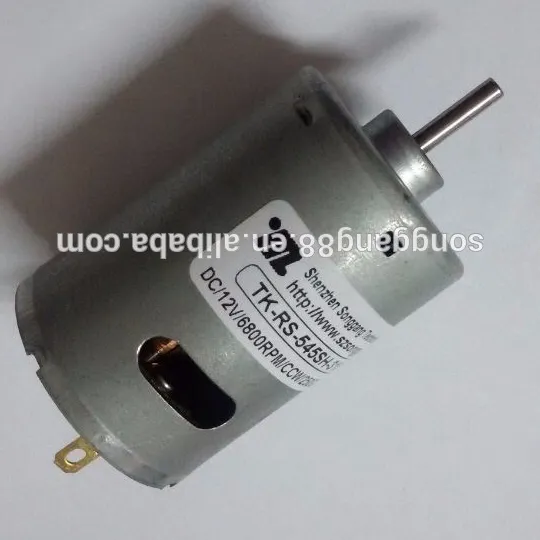 RS-545SH-18150 Motor Lambung Kapal, Sikat Karbon Motor DC 12V 5300Rpm Motor DC untuk Pengering Rambut/Vibrator/Penyedot Debu/Pompa Lambung Kapal