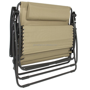 Silla plegable de gravedad cero para 2 personas <span class=keywords><strong>beige</strong></span> de doble ancho para exteriores - Product Image 6