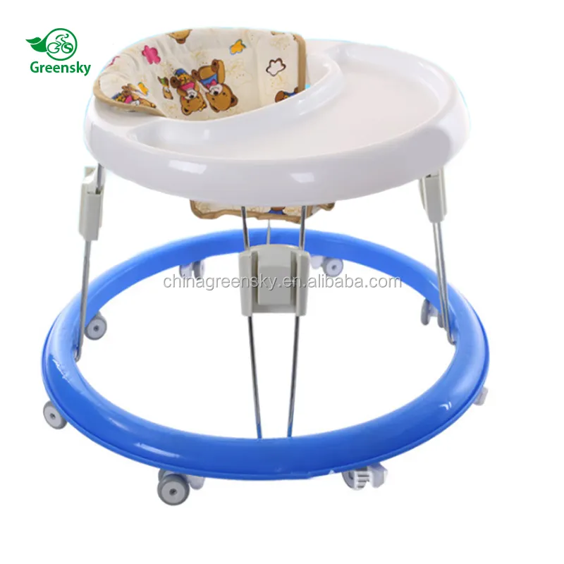 Venta al por mayor de fábrica precio barato inflables anillos grandes de Japón bebé walker con 8 giratorio ruedas de goma