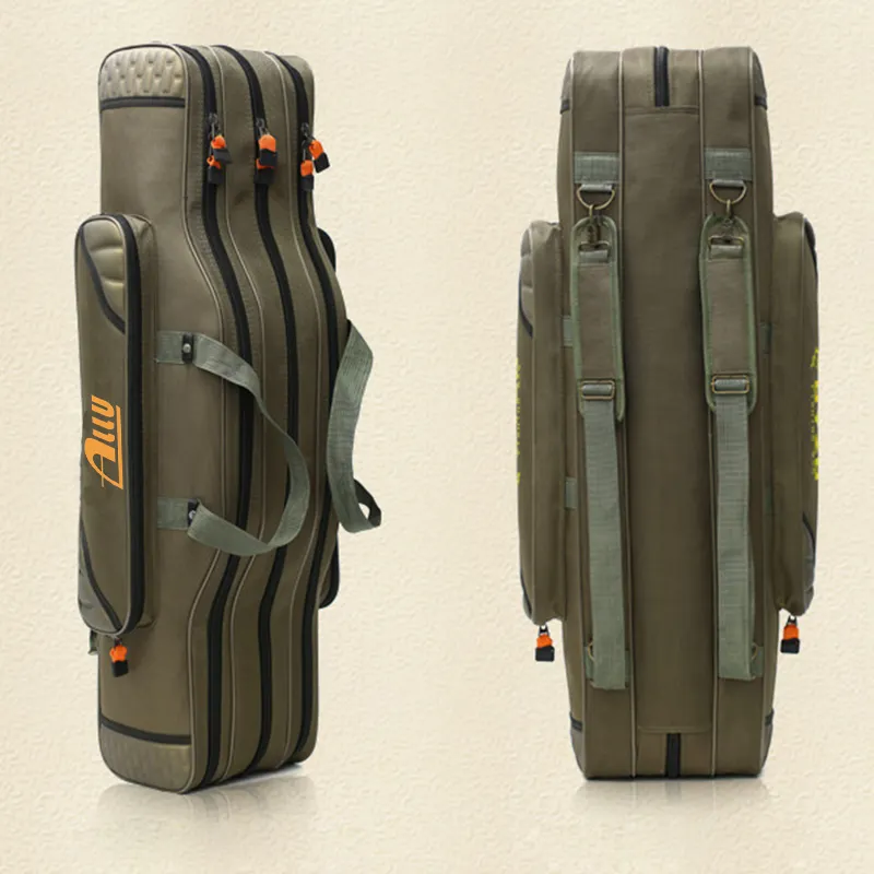 Custom Outdoor Waterproof Fishing Reel Rod Tackle Case Bag Backpack