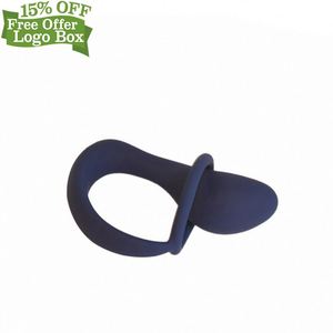 Kostenlose individuelle Schachtel  wasserdichtes Silikon-Spielzeug zum Sexvibrieren Po-Splug Prostata-Massagegerät mit Penisring - Product Image 2