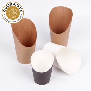 Gobelet en papier, gobelet à frites en kraft, cône à frites en papier imprimé - Product Image 3