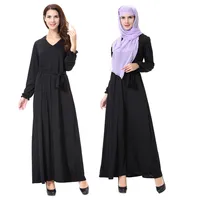 A3280 Arabia ropa barata stock musulmana mujeres maxi vestidos mujeres estilo dubai jersey abaya